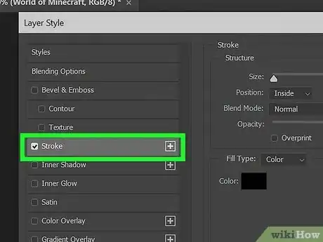 Image titled Add Strokes to Text in Photoshop Step 5
