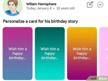 Image titled Creative Ways to Wish Someone Happy Birthday on Facebook Step 5