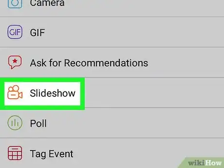 Image titled Make a Slideshow on Facebook Step 4