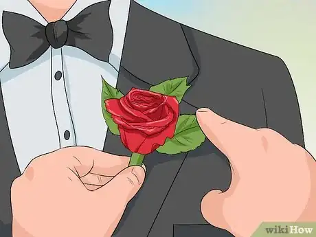 Image titled Pin on a Boutonniere Step 3