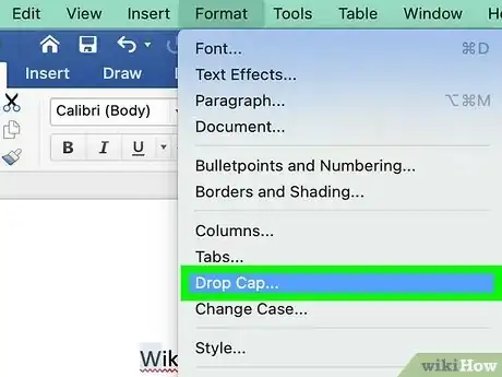 Image titled Create a Drop Cap in a Word Document Step 8