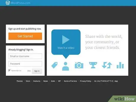 Image titled Start a Blog For Free Step 1Bullet2