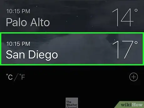 Image titled Set a Default City for the iPhone Weather App Step 6