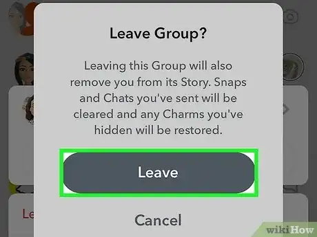 Image titled Remove Someone from Snapchat Group Step 11