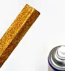 Apply Glitter to Wood