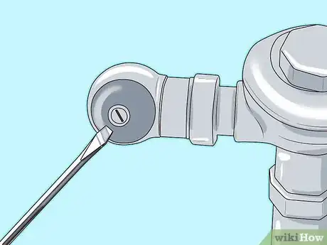 Image titled Fix a Toilet on a Flushometer That Keeps Flushing Step 1