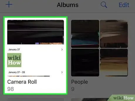 Image titled Add a Photo to an Album on an iPhone Step 3