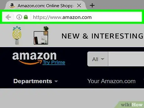 Image titled Search for a Product at Amazon Step 1