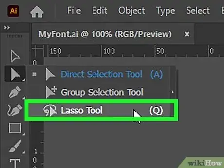 Image titled Use the Lasso Tool in Adobe Illustrator Step 2