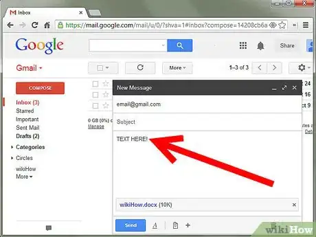 Image titled Email a Document to Yourself Using Gmail Step 9