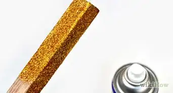 Apply Glitter to Wood