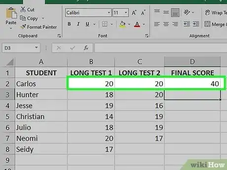 Image titled Add Two Cells Containing the Sum of Other Formulas in Excel Step 6