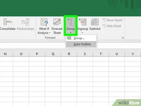 Image titled Group and Outline Excel Data Step 5