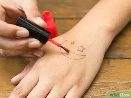 Image titled Make a Temporary Tattoo with Nail Polish Step 9