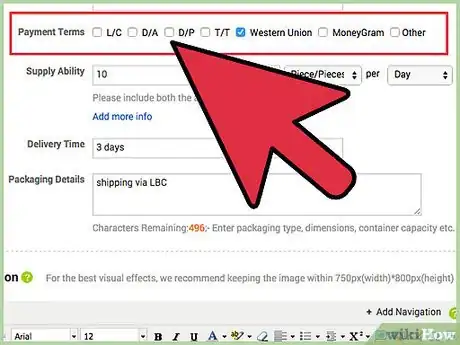 Image titled Sell Your Products on Alibaba Step 13