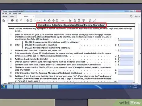 Image titled Fill Out a W4 As a Married Couple Step 11