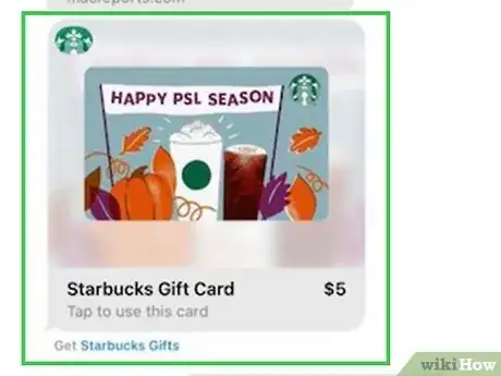 Image titled Send Starbucks Gift Card via Text Step 7