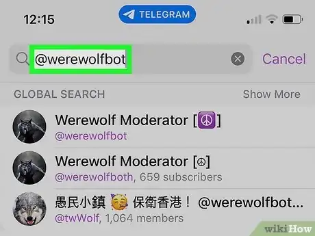 Image titled Play Werewolf on Telegram on iPhone or iPad Step 3