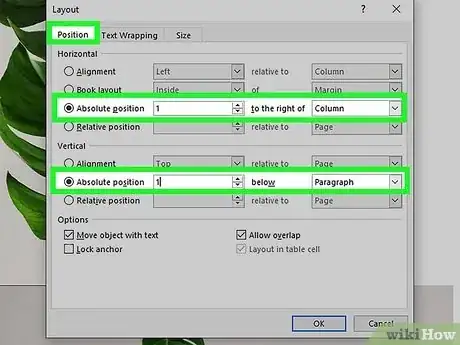Image titled Anchor an Image in Word Step 6