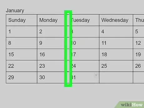 Image titled Create a Calendar in Google Docs Step 10