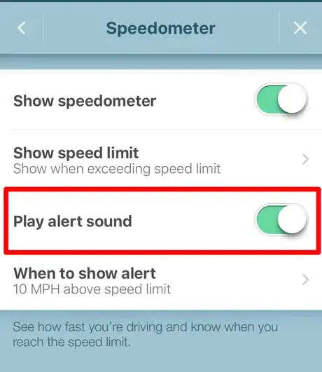 Image titled Change the Audible Speed Alert Preferences in Waze Step 8.png