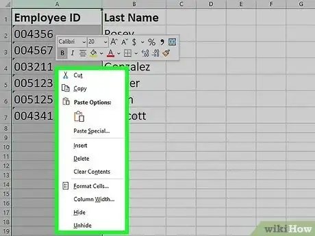 Image titled Remove Leading or Trailing Zeros in Excel Step 2