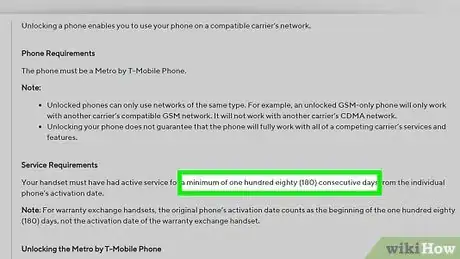 Image titled Unlock a MetroPCS Phone Step 2