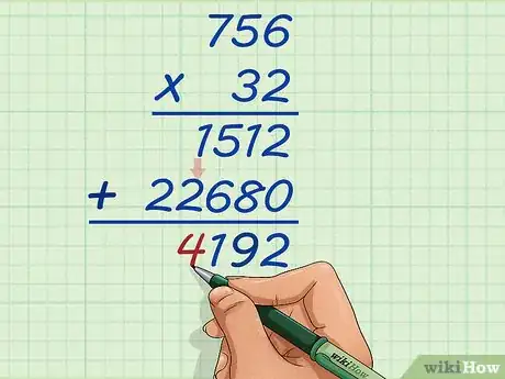 Image titled Do Long Multiplication Step 12