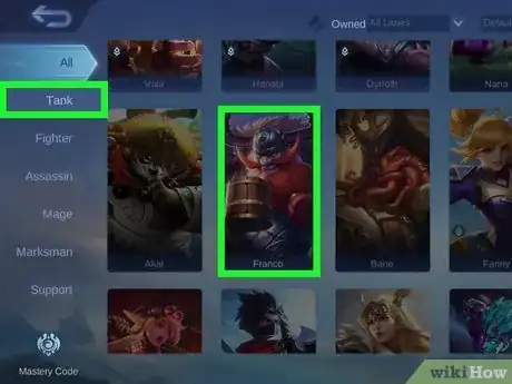 Image titled Play as Franco in Mobile Legends_ Bang Bang Step 1
