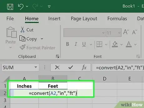 Image titled Convert Measurements Easily in Microsoft Excel Step 8