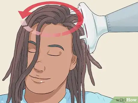 Image titled Wash and Blow Dry Locs Step 10