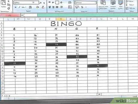 Image titled Make a Bingo Game in Microsoft Office Excel 2007 Step 9