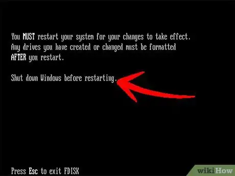 Image titled Use the Fdisk Tool and the Format Tool to Partition a Hard Drive Step 6