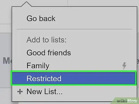Image titled Add Someone to a Restricted List on Facebook Step 10