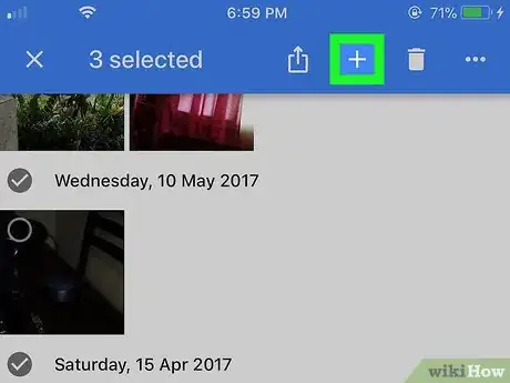 Image titled Add Photos to Shared Album on Google Photos on iPhone or iPad Step 4