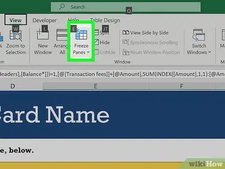 Image titled Freeze and Unfreeze Panes in Excel Step 10