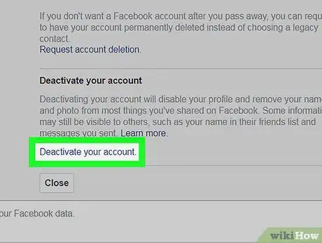 Image titled Delete Your Facebook Messenger Account on PC or Mac Step 5