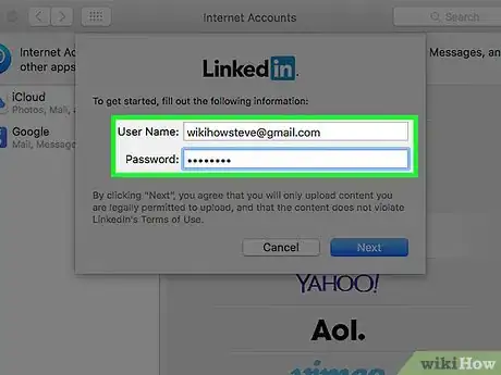 Image titled Add a LinkedIn Account to a Mac Step 5