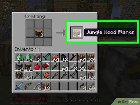 Image titled Craft a Fence in Minecraft Step 1