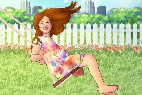 Image titled Little Girl on Swing.png