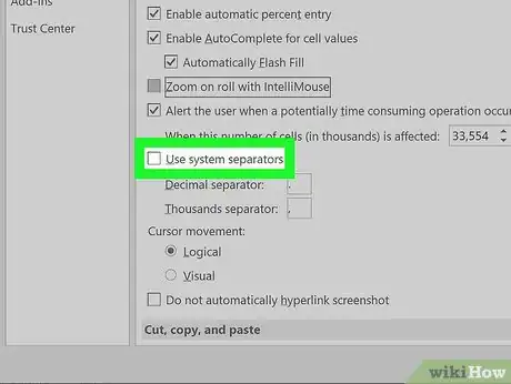 Image titled Change a Comma to Dot in Excel Step 10