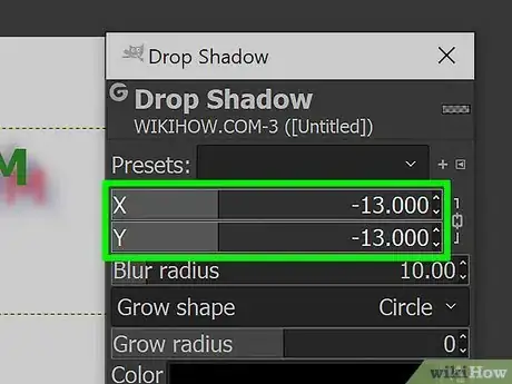 Image titled Use Drop Shadow in GIMP Step 14