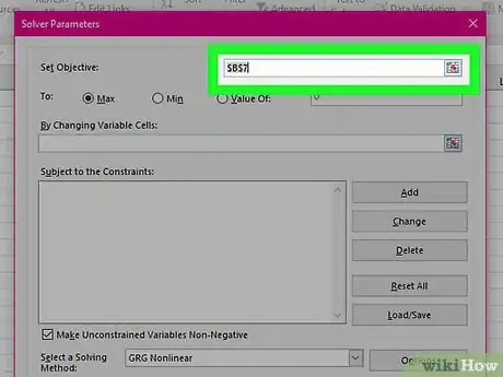Image titled Use Solver in Microsoft Excel Step 12