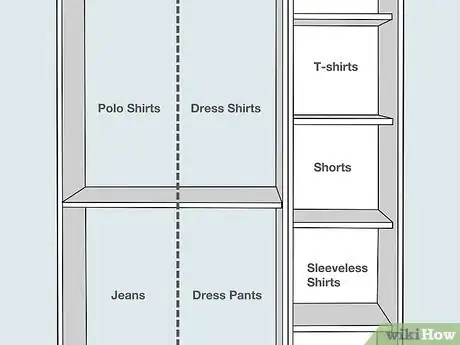 Image titled Organize a Wardrobe Without Hangers Step 6