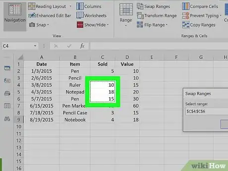 Image titled Switch Cells in Excel Step 18