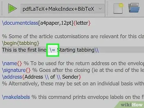 Image titled Tab in Latex Step 3