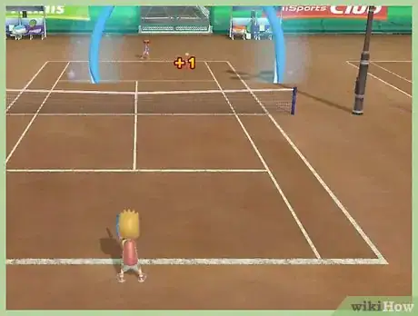 Image titled Do a Fast Ball in Tennis in Wii Sports Step 4