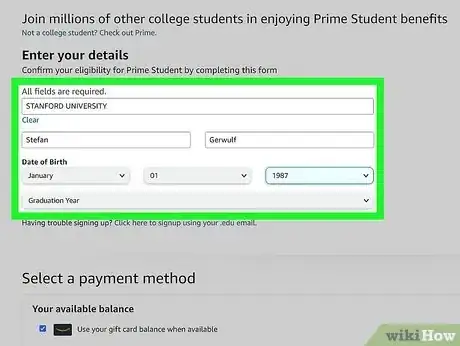 Image titled Sign Up for Free Amazon Prime Student