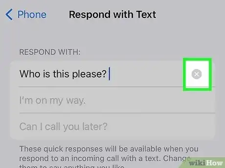 Image titled Respond to Incoming Calls with a Message on an iPhone Step 10