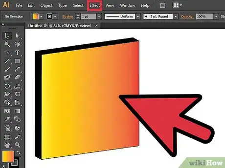 Image titled Remove an Effect in Adobe Illustrator Step 1